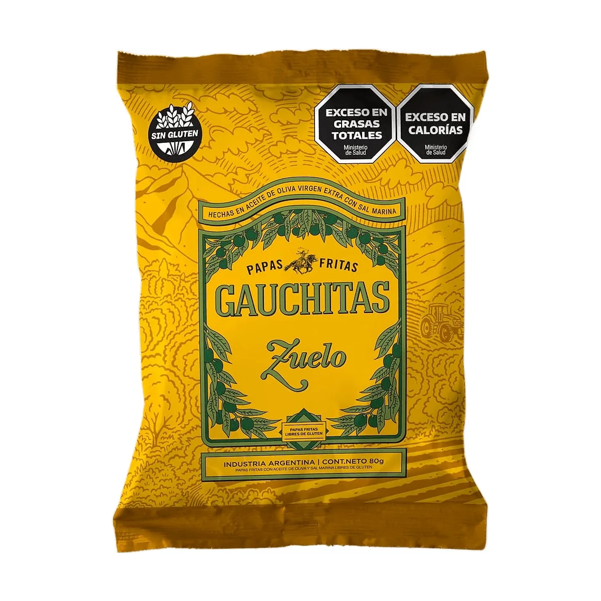 Zuelo - Papas fritas gauchitas con sal marina x 80 gr