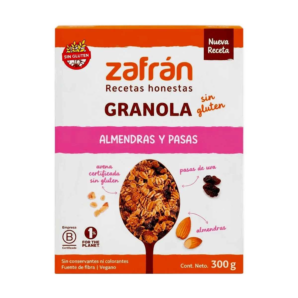 Zafran - Granola de almendras y pasas x 300 gr