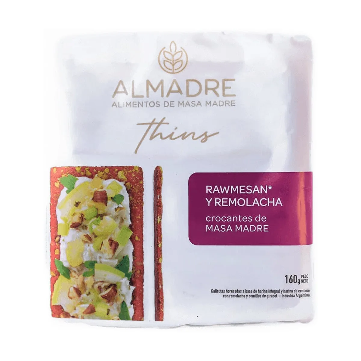 Almadre - Snacks rawmesan y remolacha x 130 gr