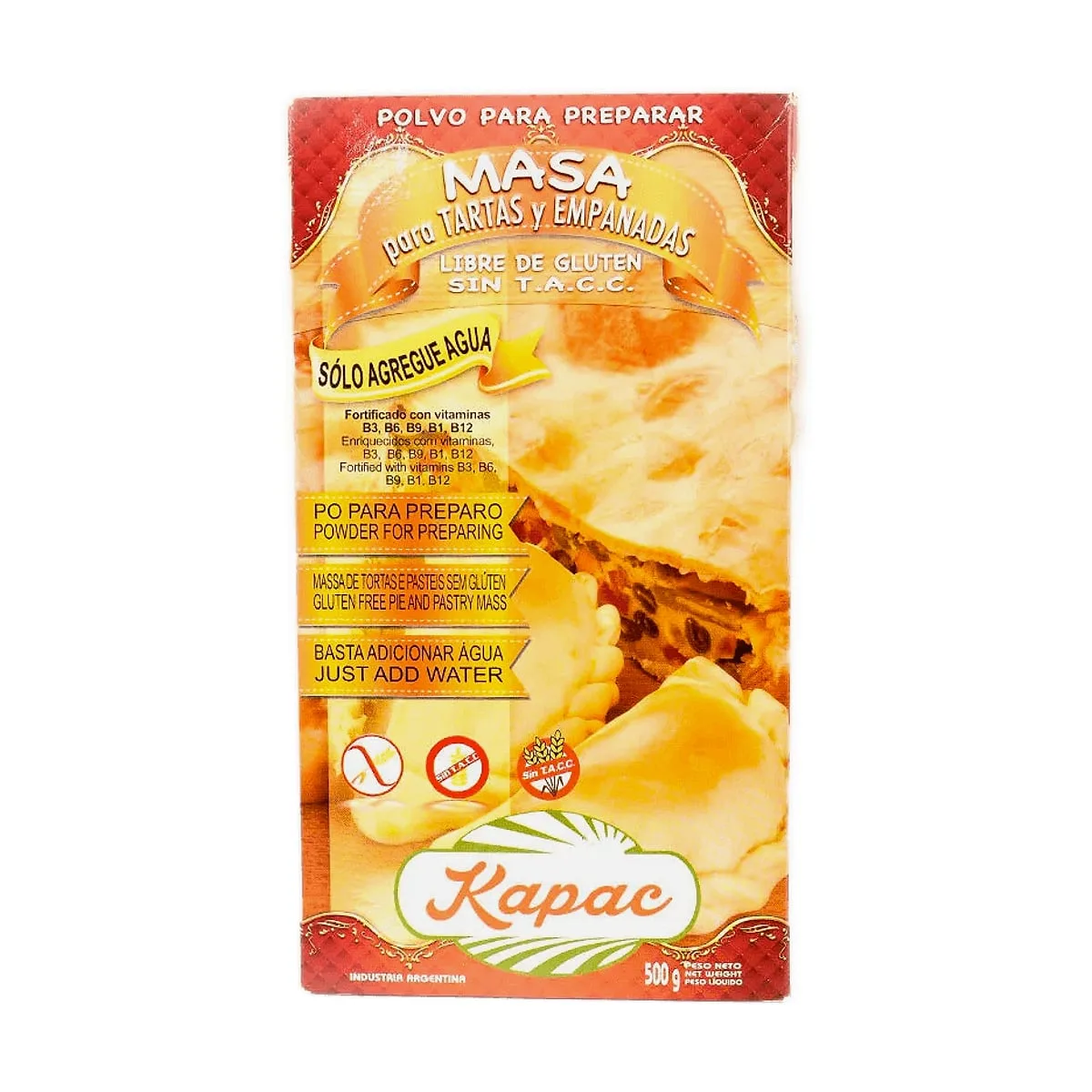 Kapac - Premezcla p/empanada y tarta x 500 gr