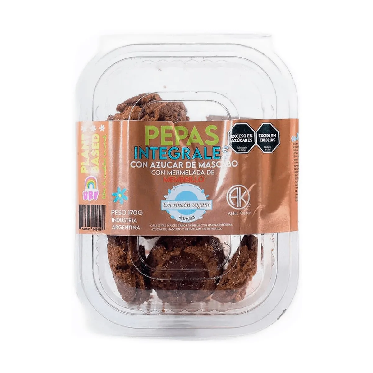 Un Rincon Vegano - Pepas integrales con azucar mascabo x 170 gr