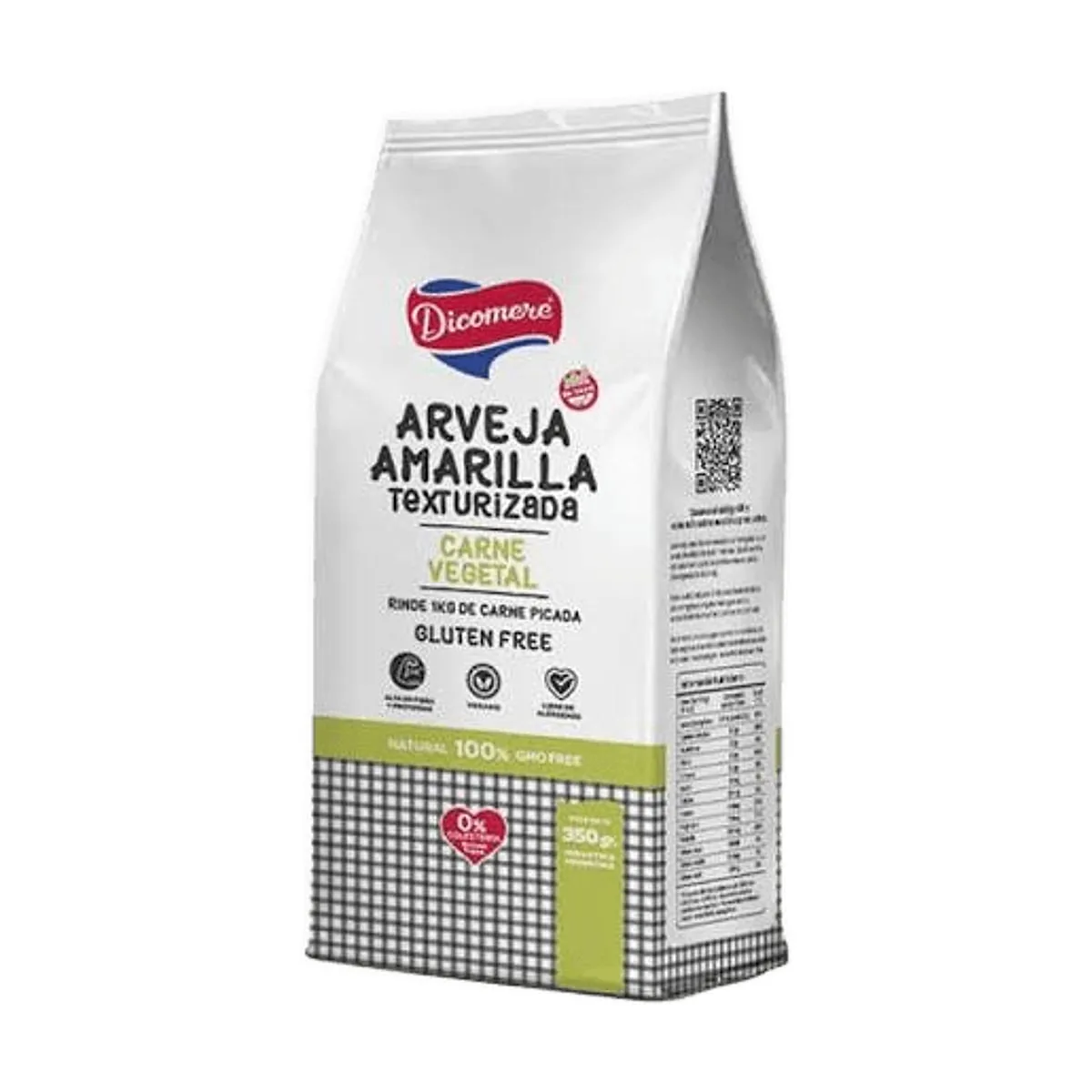 Dicomere - Arveja amarilla texturizada (carne vegetal) x 350 gr
