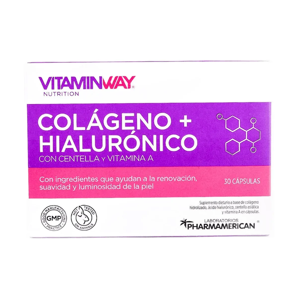 Vitamin Way - Colageno + hialuronico x 30 cap