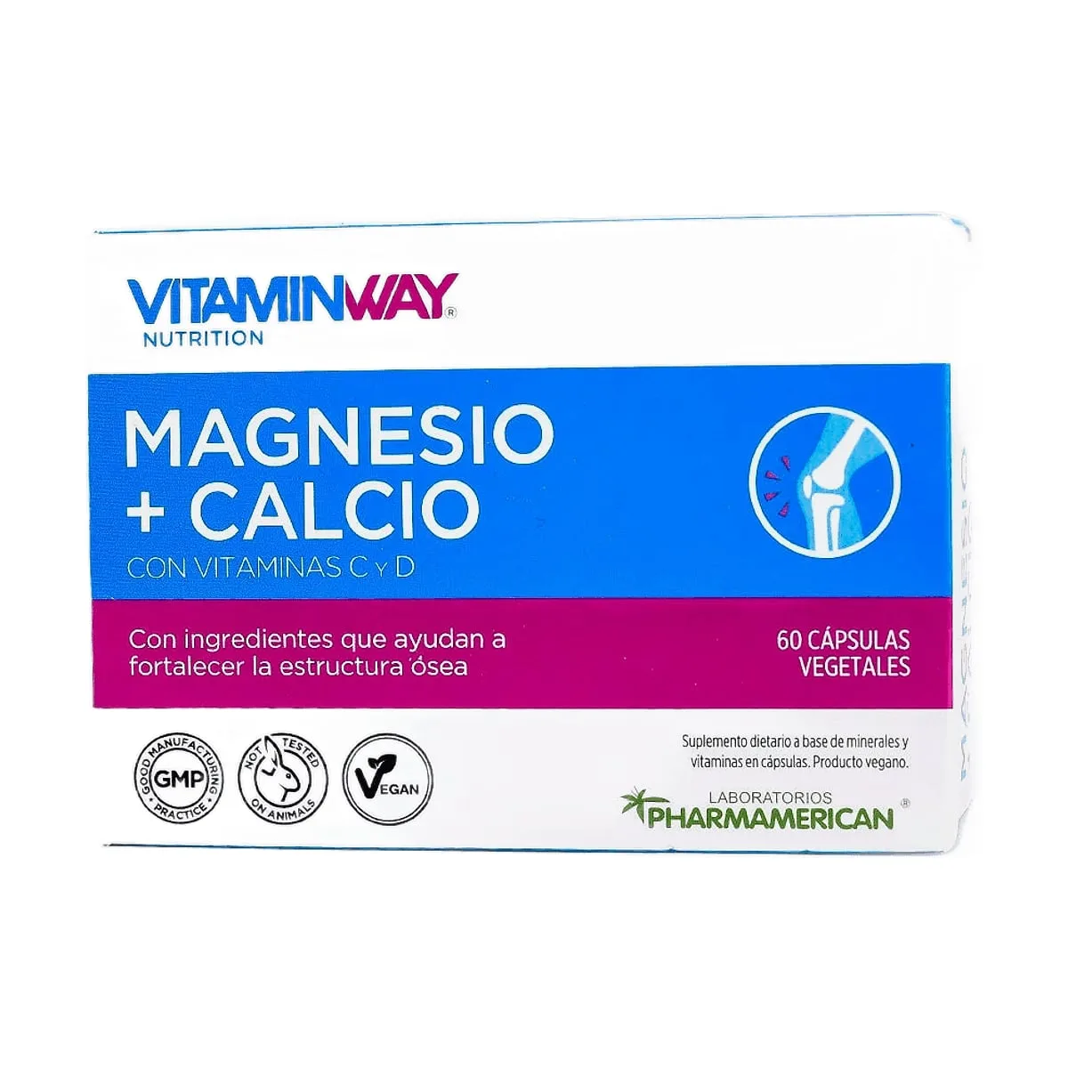 Vitamin Way - Magnesio + calcio x 60 capsulas