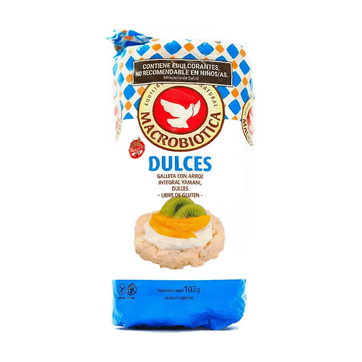 Macrobiotica - Galletas de arroz dulces x 102 gr