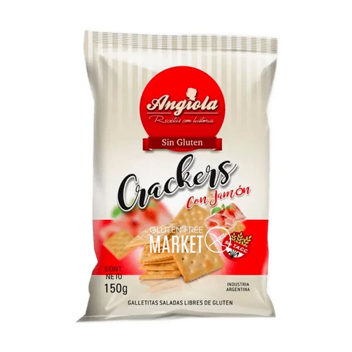 Angiola - Crackers sabor jamón x 150 gr