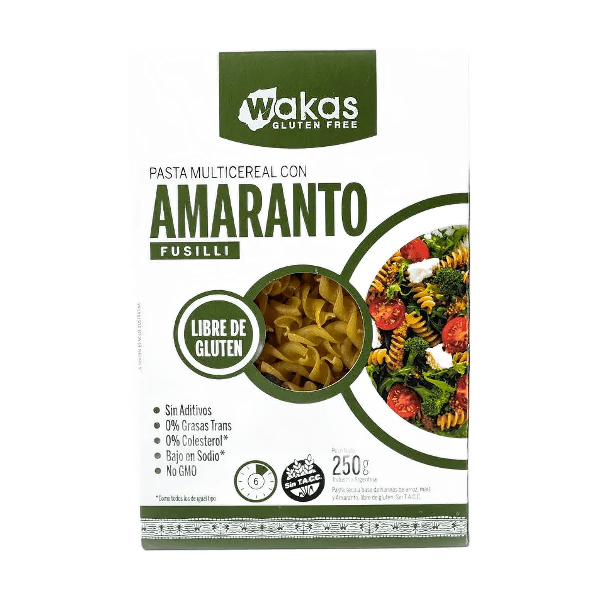 Wakas - Pastas multicereal con amaranto x 300 gr