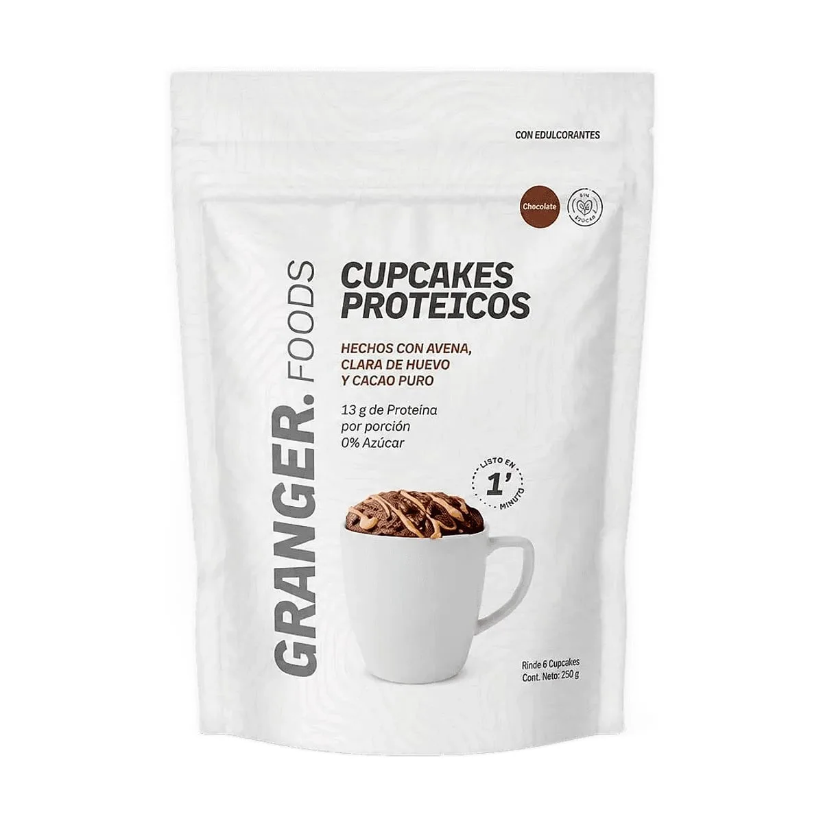 Granger - Premezcla para cupcakes proteicos sabor chocolate x 400 gr