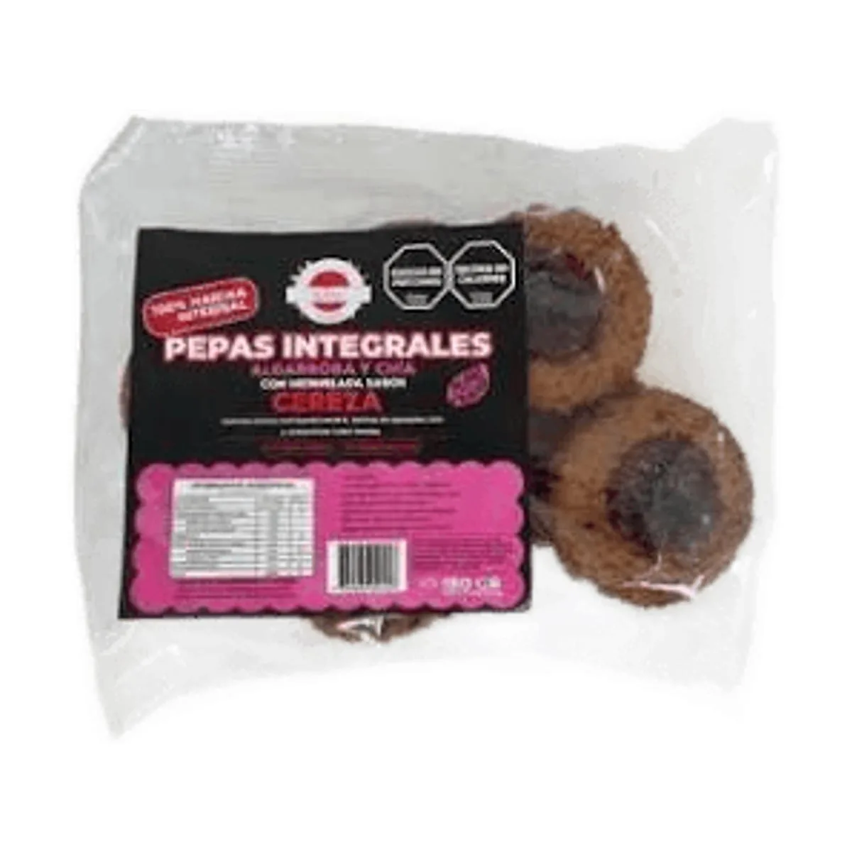 Un Rincon Vegano - Pepas integrales con mermelada sabor cereza x 180 gr