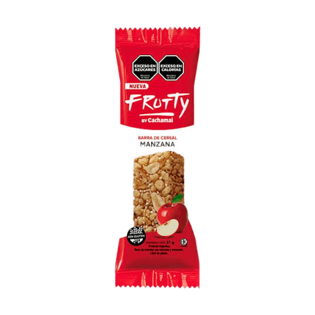 Frutty - Barra de cereal de manzana x 21 gr