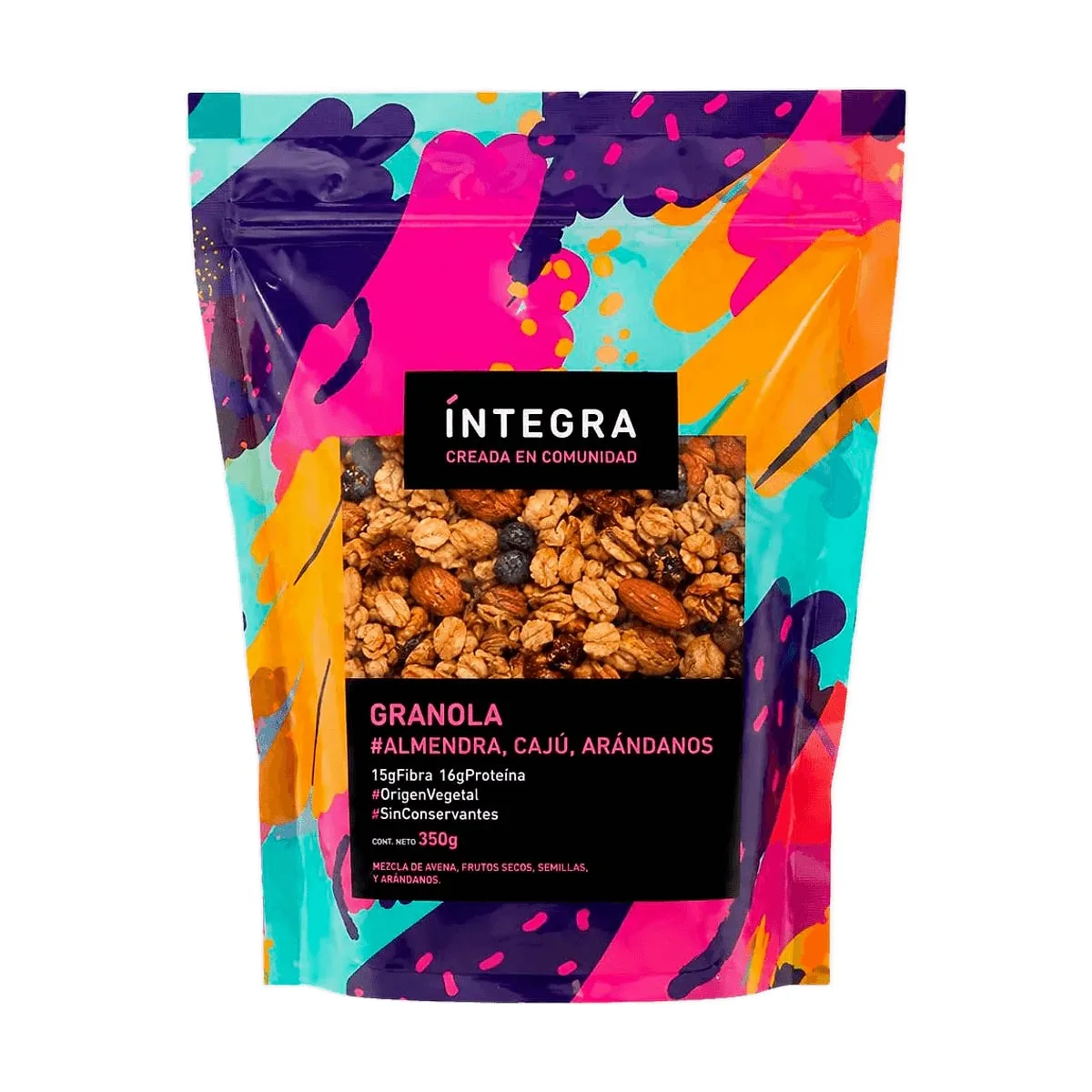 Integra - Granola de almendra, caju y arandano x 350 gr