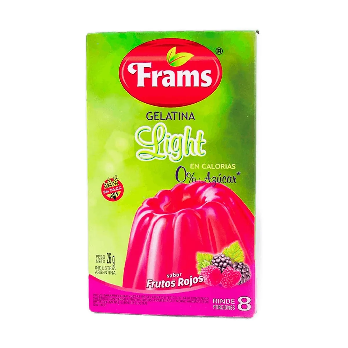 Frams - Gelatina light sabor frutos rojos x 26 gr