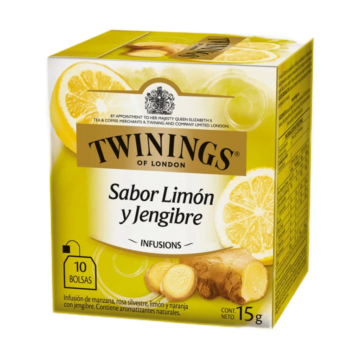 Twinings - Te con sabor limon y jengibre x 10 saq