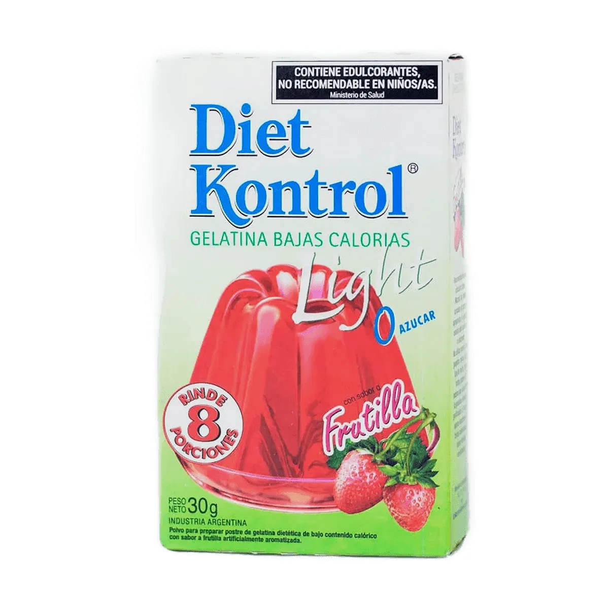 Diet Kontrol - Gelatina light sabor frutilla x 30 gr