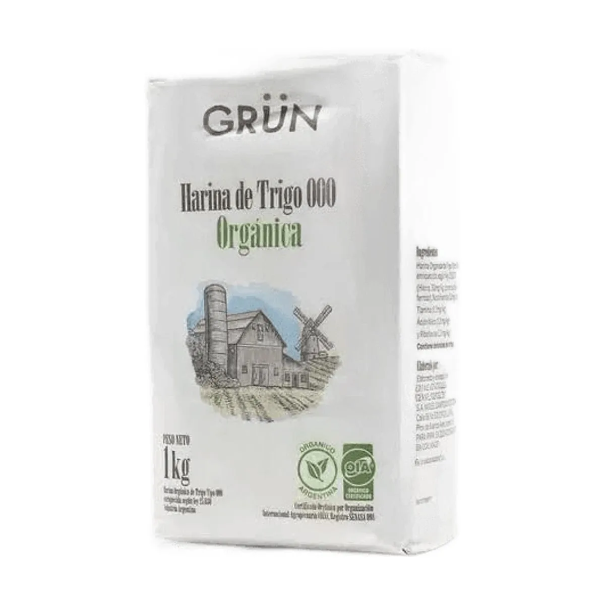 Grun - Harina de trigo 000 x 1 kg