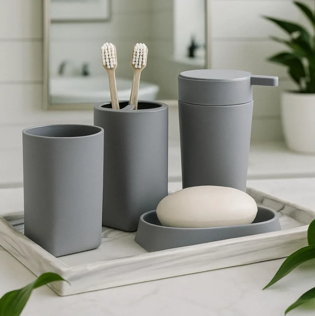 Set de Baño 5J: Elegancia y Funcionalidad en 4 Piezas