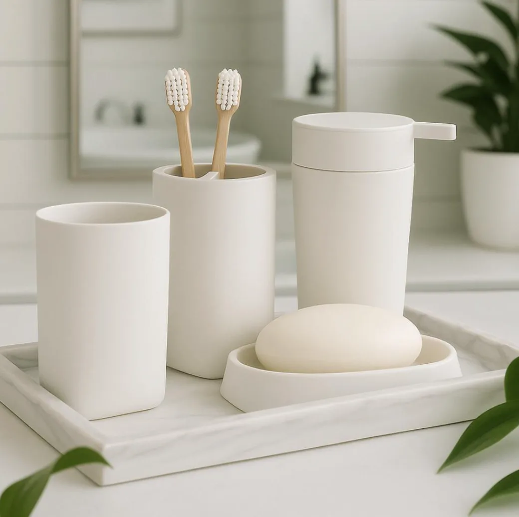 Set de Baño 5J: Elegancia y Funcionalidad en 4 Piezas